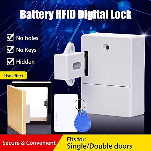 Bloqueio inteligente inteligente de gaveta com sensor de cartão RFID da Blusea, bloqueio digital inv
