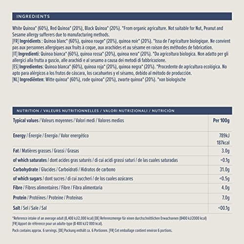 Organic Tricolor Quinoa - 500g Bag by Amazon - Image 2