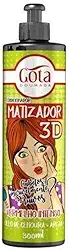 Matizador 3D Vermelho Intenso Linha 300 Ml, Gota Dourada