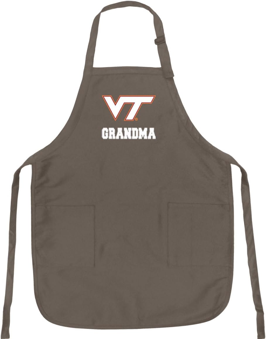 Broad Bay Deluxe Virginia Tech Grandma Apron Official Virginia Tech Grandma Logo Aprons