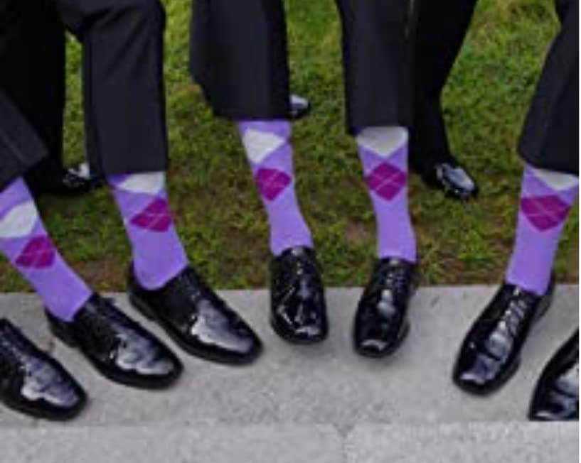 Men's Argyle Mid Calf Dress socks,One Size Fits Most Men Sock Size 10-13.2