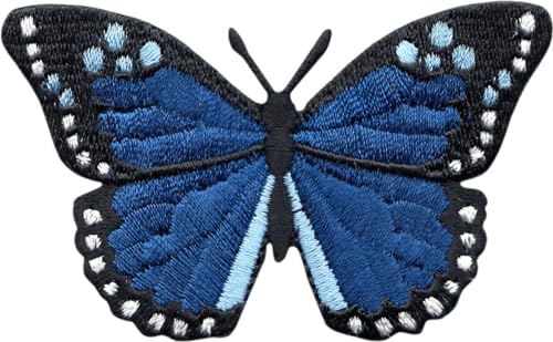 Monarch Butterfly Embroidered Patch – 3 Inch x 2 Inch Iron-On Patch for Jackets, Backpacks, Hats, and More