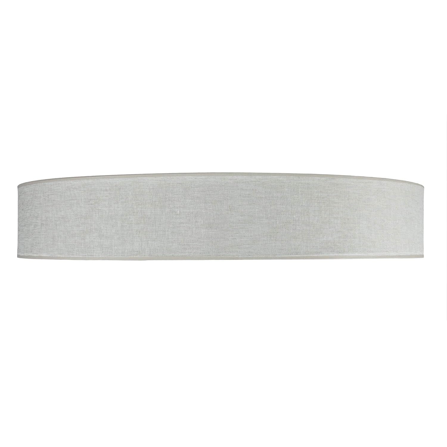 Licht-Erlebnisse Deckenleuchte groß Ø 78 cm rund in Grau-Beige Leinen blendarm 6x E27 Deckenlampe Schlafzimmer Wohnzimmer