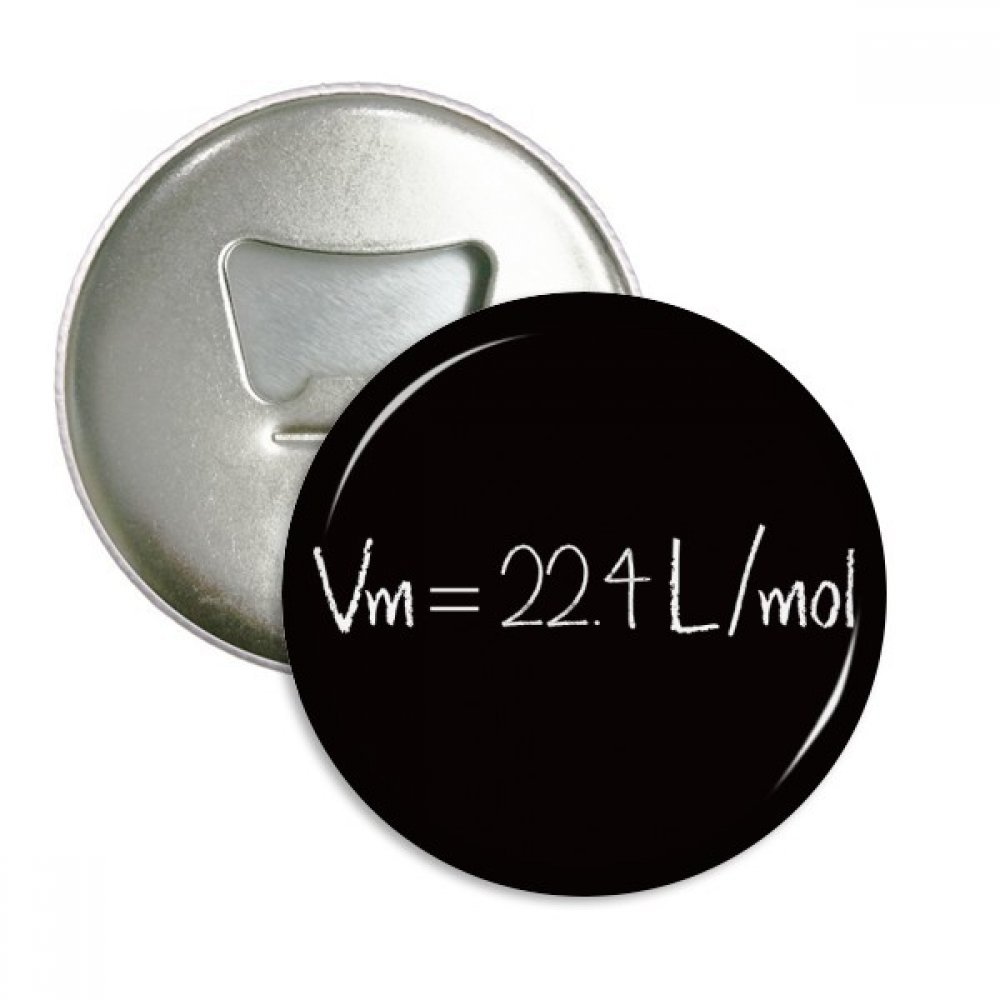 Ouvre-bouteille aimant de réfrigérateur de chimie lot de 3 badges ronds en argent DIYthinker