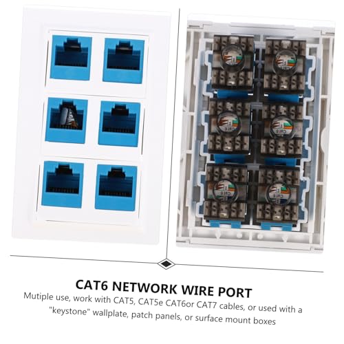 Módulo de Red Gigabit Cat 6 de 6 puertos para optimizar tu cableado doméstico 6