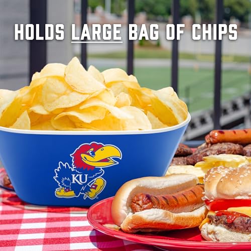 Image of YouTheFan NCAA Kansas Jayhawks Large Party Bowl