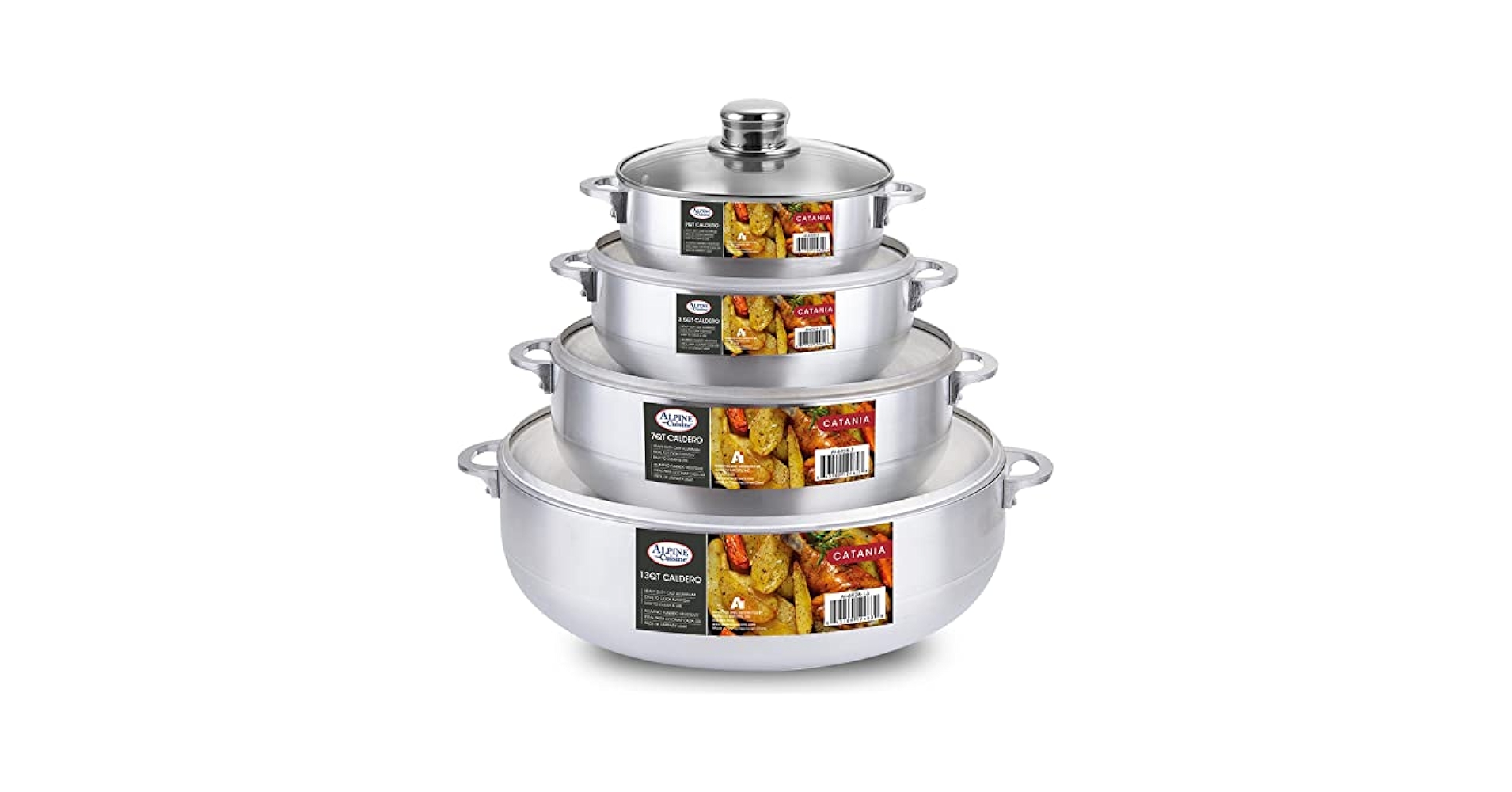 し*す様 ツアープレミアム8、15ポンド、送料込 Amazon.com: Alpine Cuisine Premium 8-Piece Nonstick Aluminum