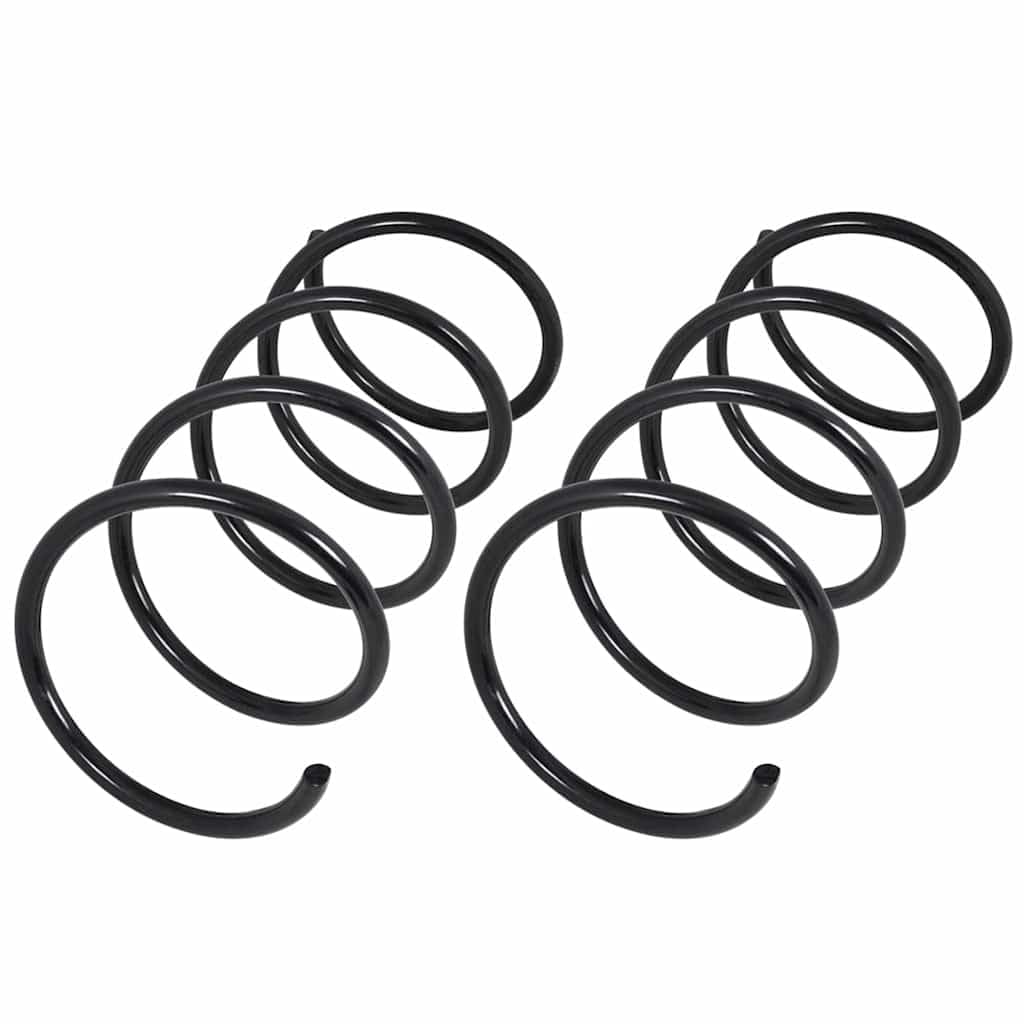 Sprężyny podwozia, zestaw 2 szt. do Mercedes Benz, stal 60Si2MnA, długość 435 mm, grubość szpuli 12,8 mm, czarne, część zamienna do przedniej osi i tylnej osi, poprawia komfort jazdy i