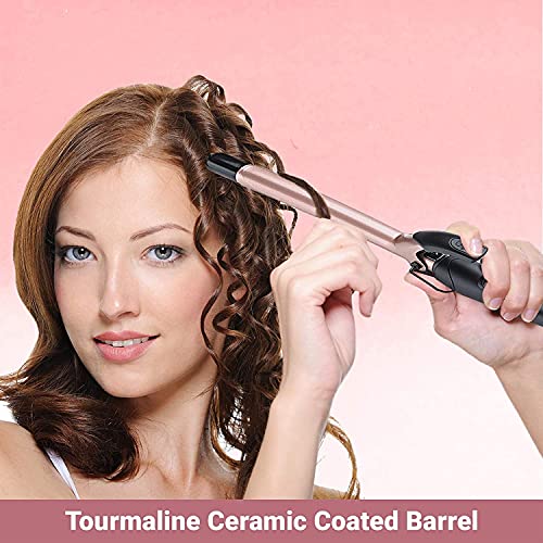 Image of Dealsure Hair Curler Machine | Professional Hair Curling Iron & Tong | Long Lasting Curls, Rod Brush Styler for Women | Heat Safe, Easy Styling, Frizz-Free Curls | (Black)