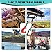 SENKEYFE 3 Ton Chain Sling 1/4 Inch x 5 Ft Lifting Chains 4 Legs Industrial Grab Hooks 6600LBS Capacity Lifting Slings G80 Alloy Steel Engine Chain Hoist Lifts for Cargo Security Towing and Handling