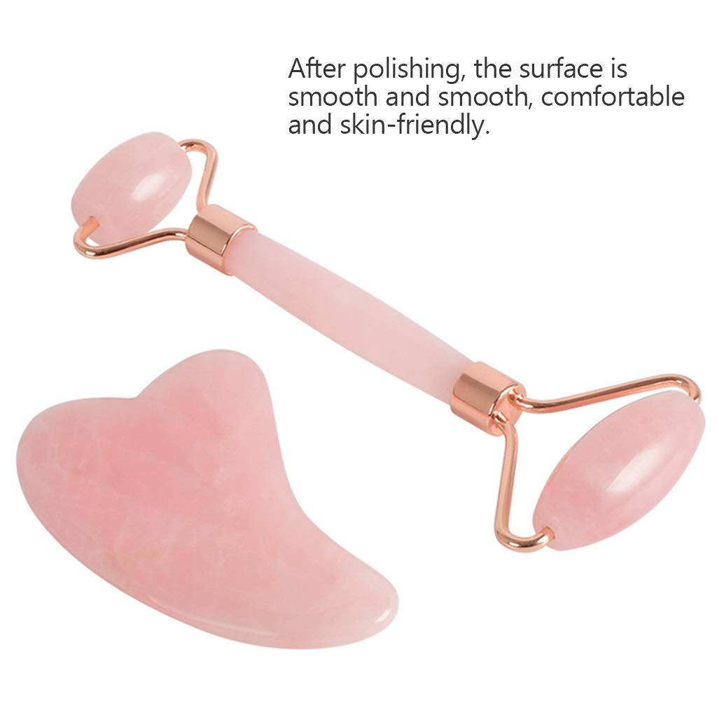 YXCKG Gesichtsmassager Jade Roller Jade Roller Facial Roller Kits Chinesisches Gua Sha Kratzmassagegerät, Smooth Edge Guasha Board für Gesichtspflege Anti-Falten, Abnehmen- Multi Shape (Size : Type1)