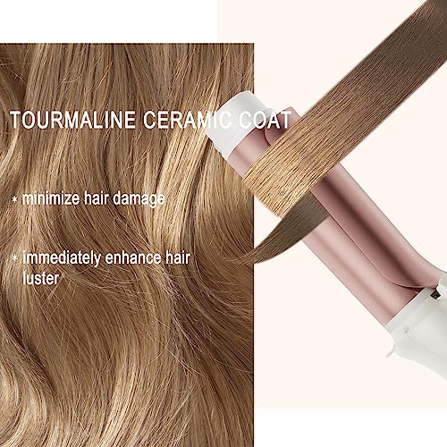 Curling Iron 1 1/2 Inch Long Barrel, 1.5 Inch Large Curling Iron Dual Voltage, Hair Curling Wand With Ceramic Tourmaline Coating #TOP3