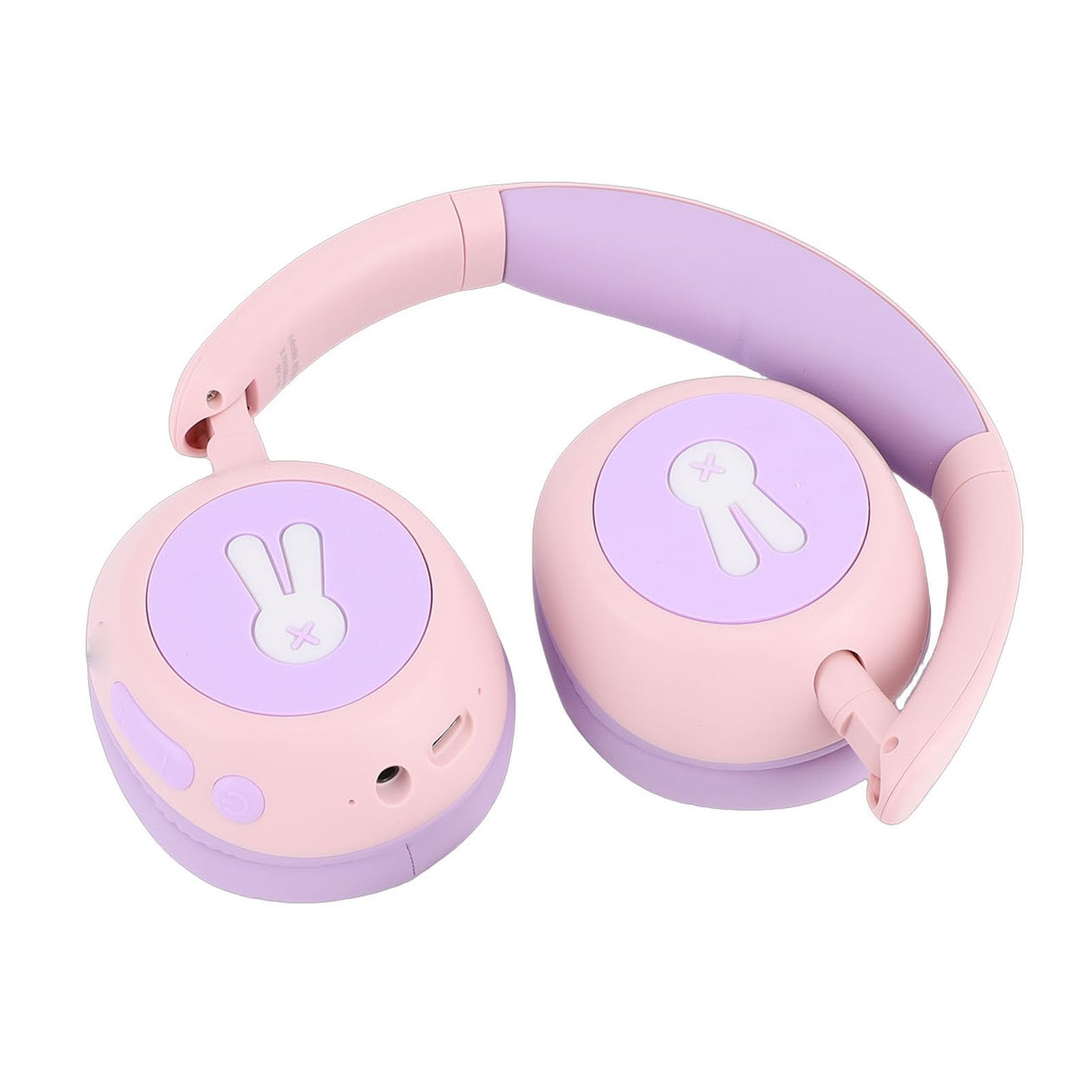 Cuffie Bluetooth per Bambini, Bluetooth 6.0 Cuffie Wireless Pieghevoli per Bambini, Volume di Riproduzione Limitato, 25 Ore, Sicure, per con Luci LED e Ricarica Rapida per (PINK)
