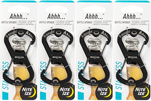 Nite Ize SBO-03-01 S-Biner Keyring & Bottle Opener