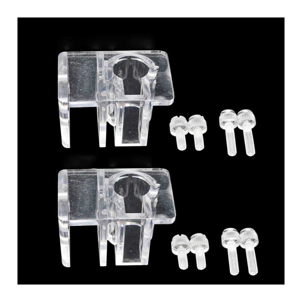 Juego de tubos de lirio for acuario, espumadera acrílica de entrada y salida for peceras, mejora el flujo de agua y el crecimiento de las plantas, 1 unidad(Pipe Holder 2pcs17mm)