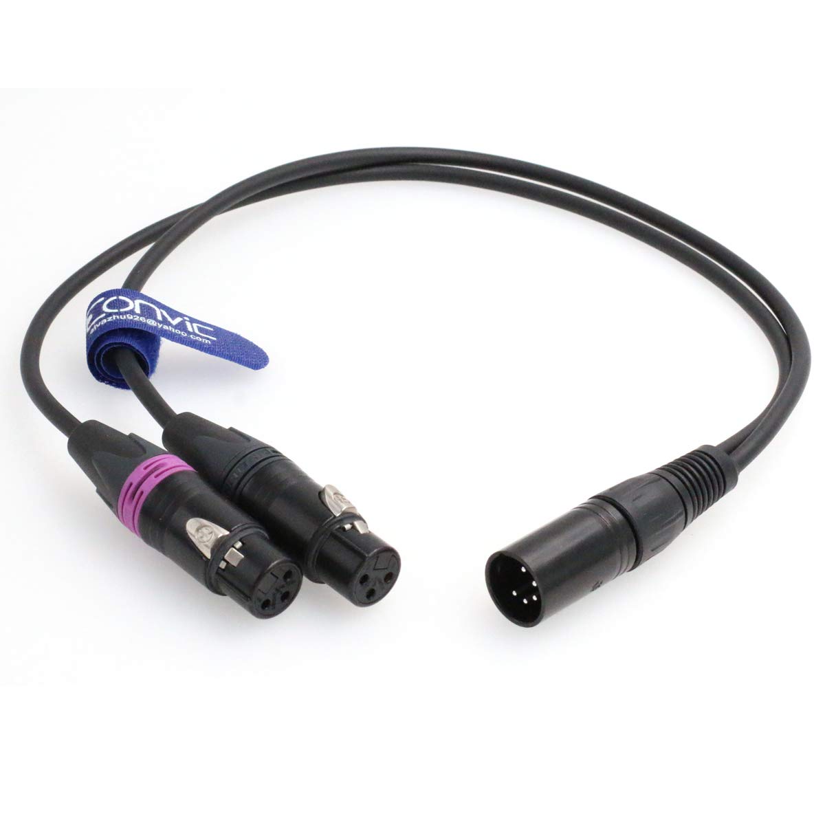 Eonvic Cable-XLR 5-pin to 3-pin XLR Arri Camera Dual Channel Audio Signal Cable