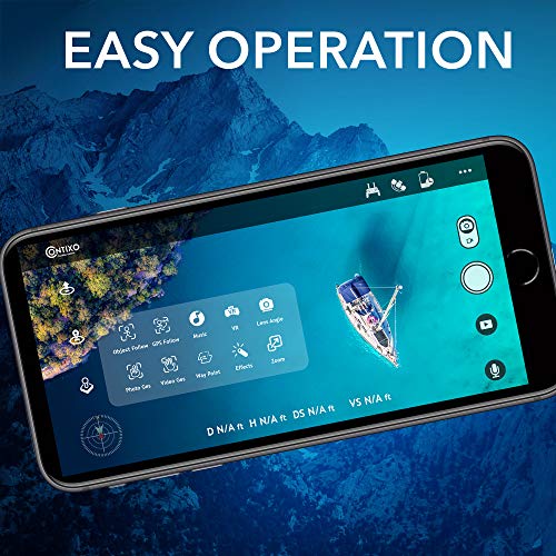 Contixo Quadcopter Gps Foldable 4K Hd Camera Drones - 60 Minutes Longest Flight Time - Brushless Motors Drone With Camera For Adults - Extra 1 Battery 64Gb Sd Card Carrying Case #TOP4