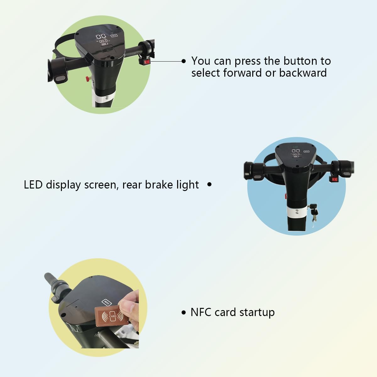 Electric Golf Push Cart, Electric Golf Scooter & Foldable Golf Cart with Seat and 2000W Dual Motor, 48V 21Ah Battery, Compact and Stylish for Easy Golf Course Mobility