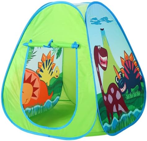 Dinosaur Kids Pop up Play Tent, Playhouse for Kids Indoor Outdoor, Foldable Toddler Tent, Toy House for Girls and Boys Gift