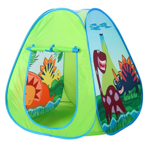ROIWUIE Dinosaur Kids Pop up Play Tent, Playhouse for Kids Indoor Outdoor, Foldable Toddler Tent, Toy House for Girls and Boys Gift