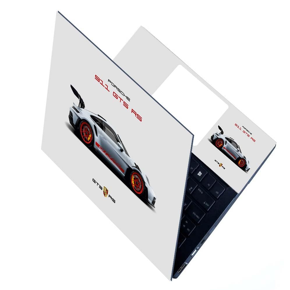 Image of Full Laptop Skin Stickers HD Quality Sticker for Laptops Upto 15.6 inch (Dustproof|Waterproof|Scratchproof|Reusable) - AY PRSCH WHT FL1