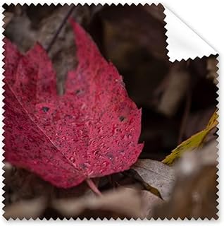 Simpol Red Maple Picture Cleaning Cloth Phone Screen Glasses Cleaner 5pcs