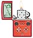 Zippo Zippotronic Design Red Matte Pocket Lighter