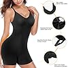 Nebility-Women-Waist-Trainer-Bodysuit-Tops-Slim-Full-Body-Shapewear-Seamless-Sexy-V-Neck-Leotard-Stretchy-Jumpsuit Nebility Women Waist Trainer Bodysuit Tops Slim Full Body Shapewear Seamless Sexy V Neck Leotard Stretchy Jumpsuit (M/L, Black)