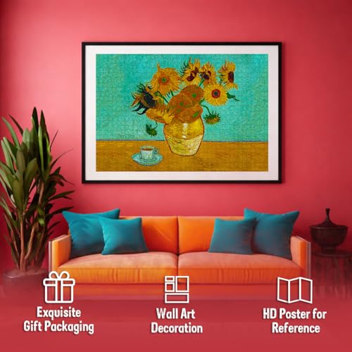 Image of Beautiful Flowers Jigsaw Puzzle for Adults and Kids - 1000 Piece Puzzle | Floral Brain Game | Relaxing Gift for Teens, Families, and Puzzle Lovers