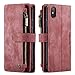 Produktbild Lavender1 Handyhülle für iPhone XS Max Hülle Handytasche PU Leder Schutzhülle mit iPhone XS Max Lederhülle Ständer Kartenfächer Standfunktion Klapphülle Case für Apple iPhone XS Max (Rot,xs max)