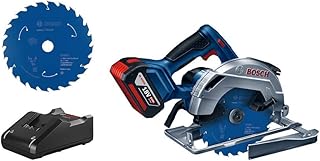 Bosch Professional 18V System Sega Circolare A Batteria GKS 18V-57, Incl. 1 Batteria 5.0 Ah GBA18V, Caricabatterie Rapido GAL 18V-40, 1 Lama Per Sega Circolare, In Cartone) - Amazon Exclusive Set