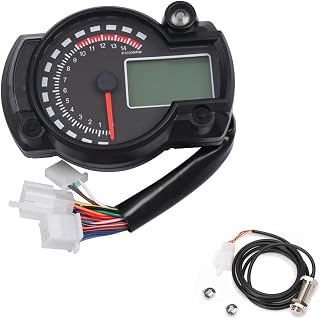 Mileage Fuel Gauge Motorcycle Digital Gauge Indicator 15000 Odometer Velocimetro Meter 6 Colors Dashboard Universal