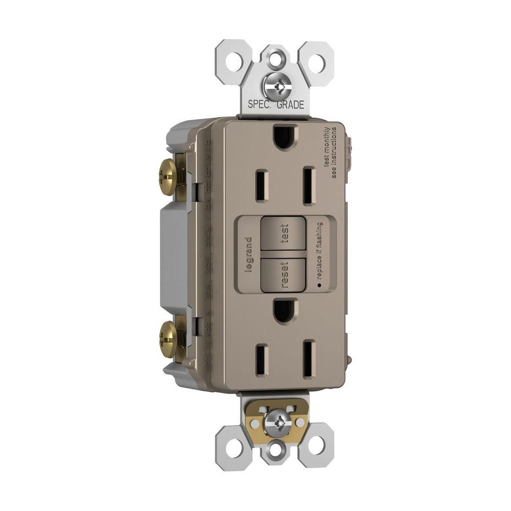 Y1149 gfc GNRF8-200 Gloss CBCST アウトレット Legrand radiant 1597TRNICC4 15 Amp GFCI Self Test Tamper Resistant