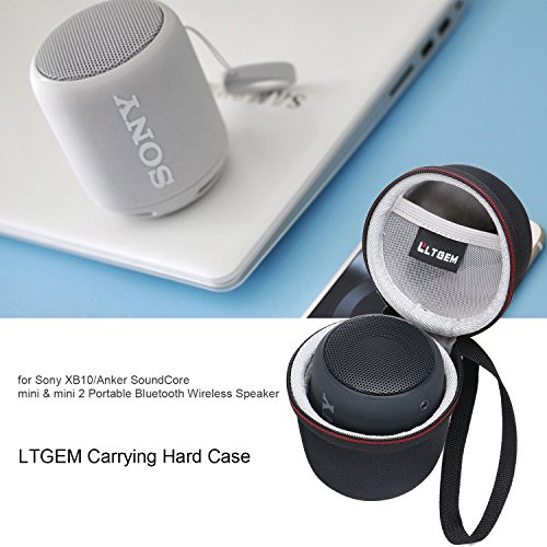 Image of LTGEM LTGEM Hard Case Compatible with Sony XB10 / Anker SoundCore Mini & Mini 2 Portable Wireless Speaker. | Hard Carrying Travel Case for Sony SRS-XB100 /SRSXB13 Wireless Bluetooth Portable Lightweight Speaker