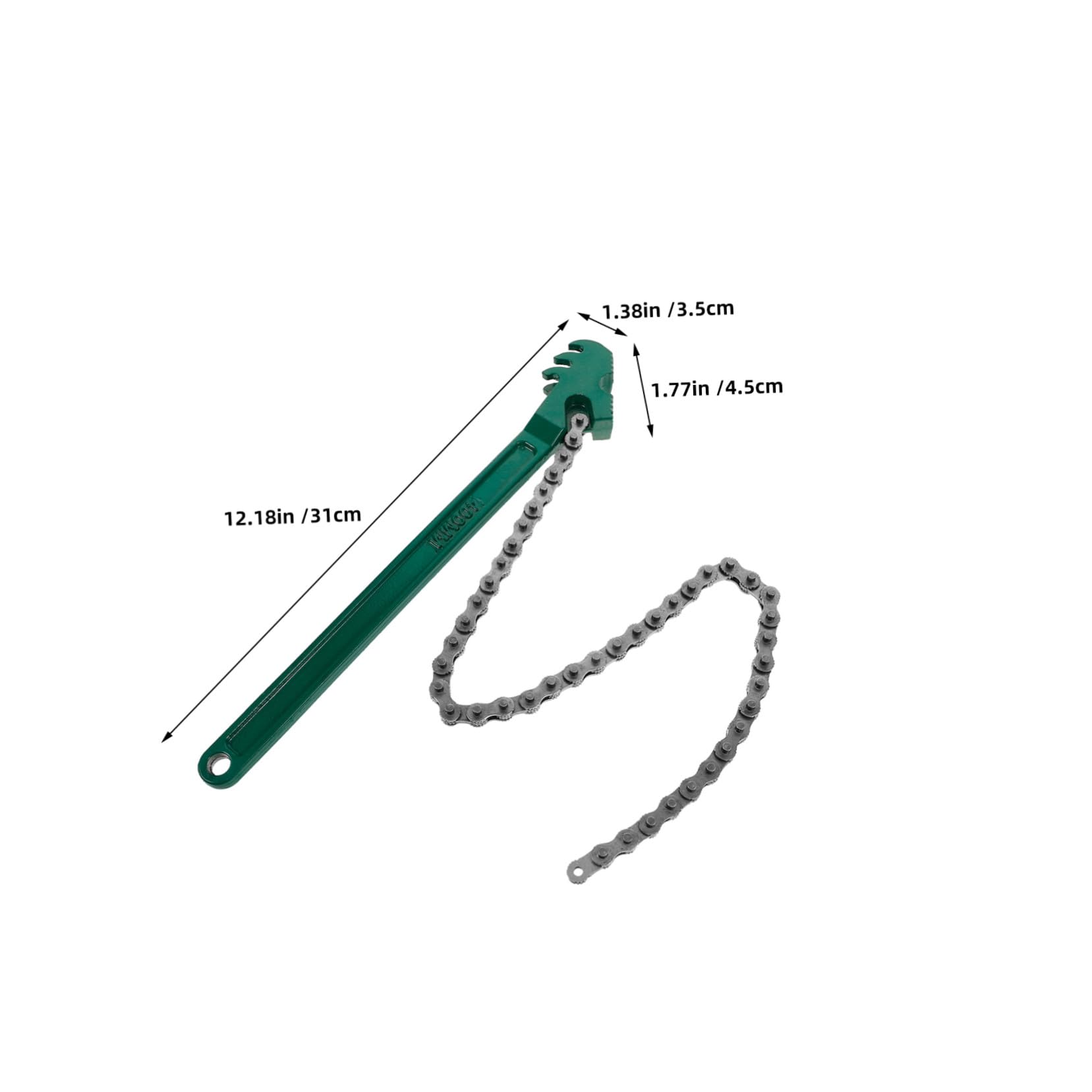 Sosoport 2 Pièces Clé à Chaîne pour Robuste et Multifonction Clé à Sangle avec Chaîne Outil de Réparation et Entretien Auto et Plomberie Prise Antidérapante Usage Professionnel et