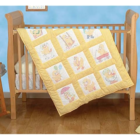 Jack Dempsey Needle Art Baby Ducks Embroidery Kit Cover
