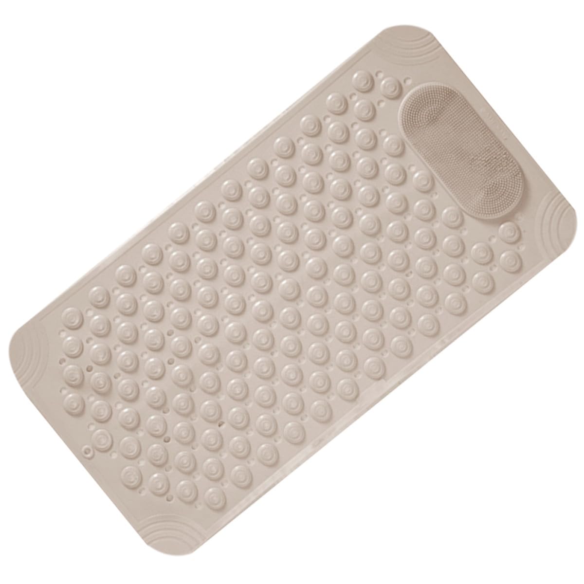 Alfombra antideslizante para ducha de PVC con ventosas para exfoliación y masajes