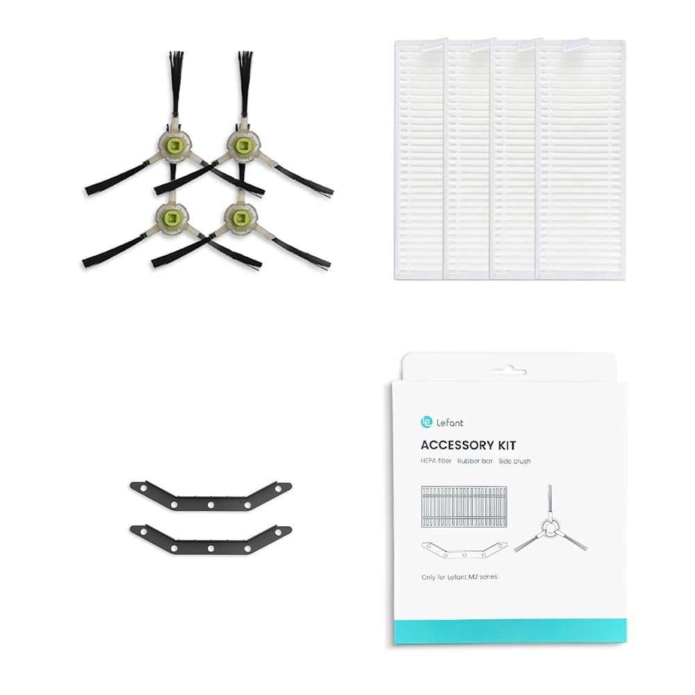 Kit De Rechange, 5 Filtres Avec 4 Brosses Latérales Pour