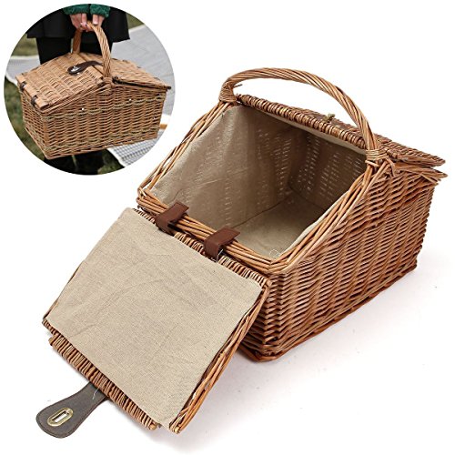 Picnic Basket Willow Hamper Camping Trav Buy Online In Saudi Arabia At Desertcart