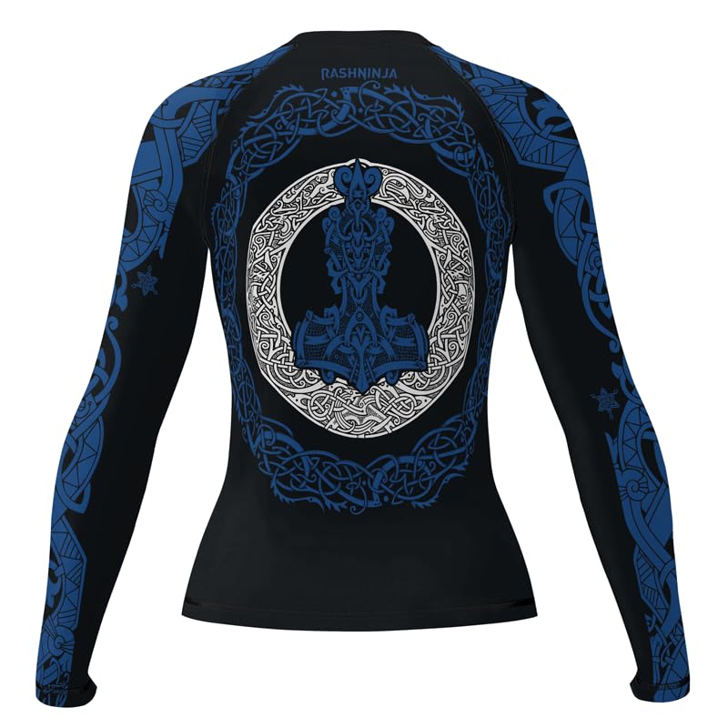 Viking Women's Long Sleeve Compression Shirt BJJ Rash Guard Fightwear for Grappling MMA3