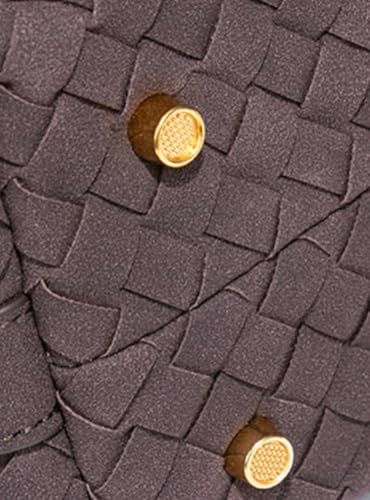 Bolso tejido de gamuza para mujer estilo tote y bandolera miniatura 5