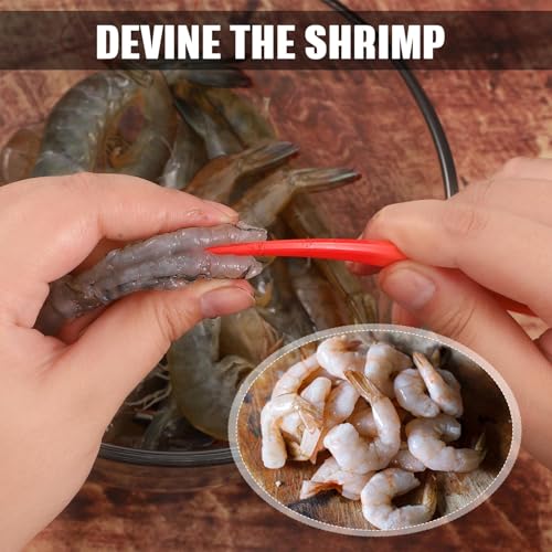 Gisafai 6 Pcs Plastic Shrimp Peeler