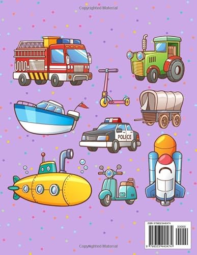 Children's Automobile Coloring Book: Coloring pages with automobiles. Car, truck, train, etc...