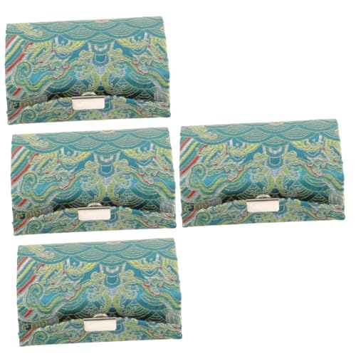 Trousse à maquillage portable en style chinois exquis, ensemble de 4 pochettes de haute qualité