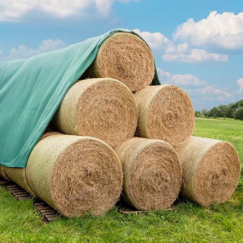 VOSS.farming Heuvlies 9 8 x 6m Strohvlies Strohballenschutz Rundballen-Vlies 140g/m