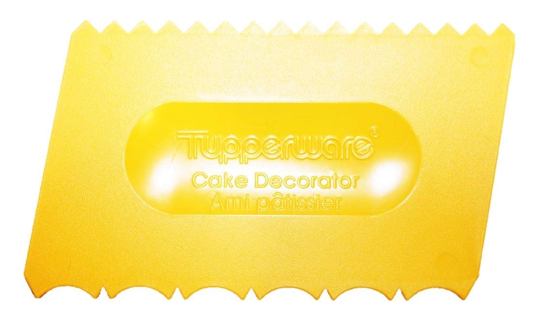 Tupperware Cake Decorator Gadget 1558 Serrated Spreader Harvest Maize