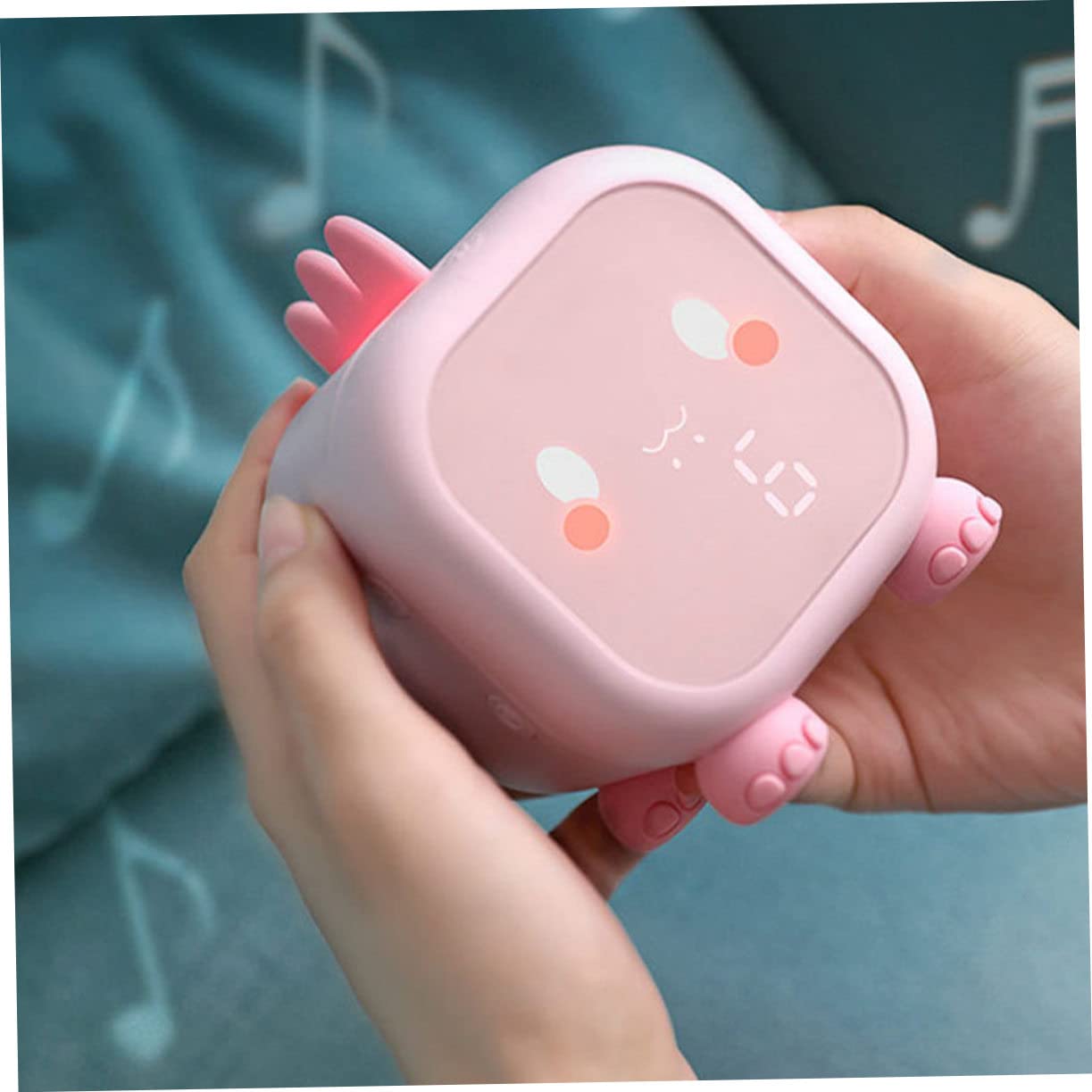 Despertador Digital USB de Silicona Rosa para Niños, 1 Pieza