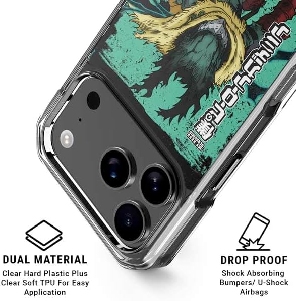 Skinit Phone Case Compatible with MagSafe iPhone 17 Pro Max - Officially Licensed My Hero Academia Dark Deku Season 6 Design