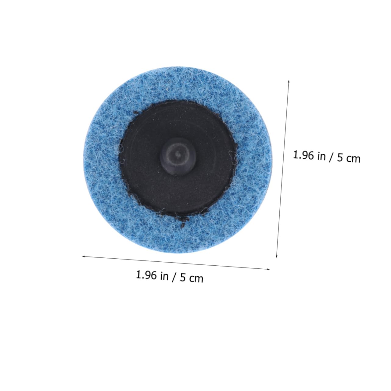 Disco de Lija de Torsión de Nailon de 2 Pulgadas, 50 Piezas | Óxido de Aluminio Marrón, Color Azul, Resistencia al Desgaste, de Superficie Metálica Color Aleatorio
