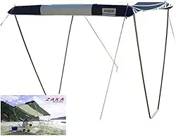 Zaka - Gazebo Tenda Alumínio Para Camping Acampamento Praia Riviera 2,3 x 2,3m